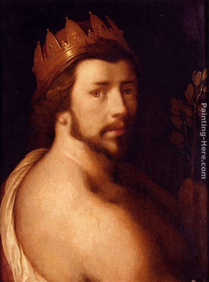 Portrait Of A Man As Apollo, Possibly A Self-Portrait painting - Cornelis Cornelisz Portrait Of A Man As Apollo, Possibly A Self-Portrait art painting